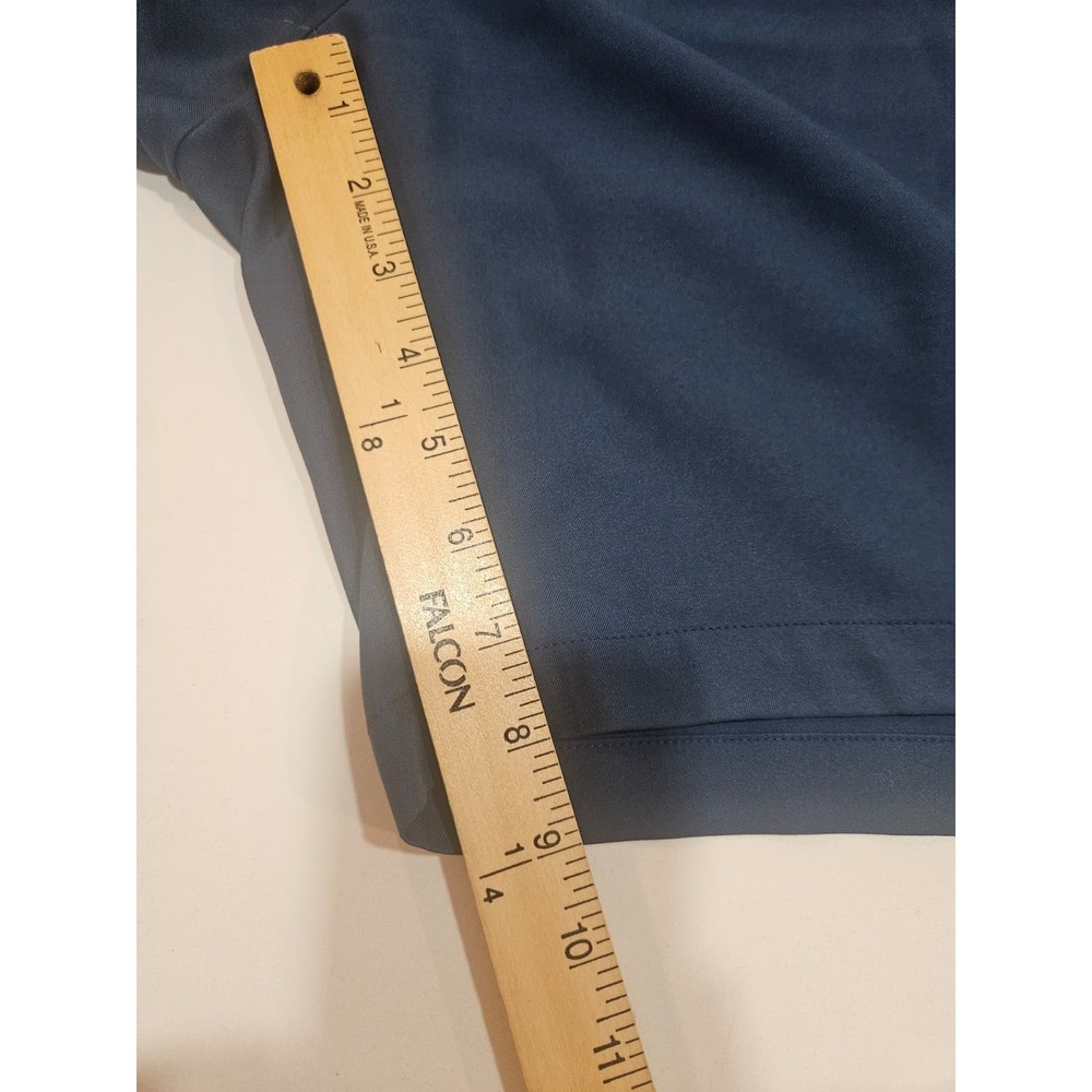 Peter Millar Salem Crown Sport Performance Shorts Mens 36 Blue Chino 8"In Golf - Picture 9 of 11